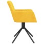 vidaXL Sillas de comedor giratorias 2 uds terciopelo amarillo vidaXL Sillas de comedor giratorias 2 uds terciopelo amarillo