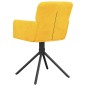 vidaXL Sillas de comedor giratorias 2 uds terciopelo amarillo vidaXL Sillas de comedor giratorias 2 uds terciopelo amarillo