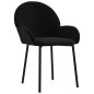 vidaXL Sillas de comedor 2 unidades terciopelo negro