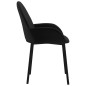 vidaXL Sillas de comedor 2 unidades terciopelo negro