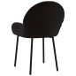 vidaXL Sillas de comedor 2 unidades terciopelo negro