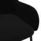 vidaXL Sillas de comedor 2 unidades terciopelo negro