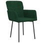 vidaXL Sillas de comedor 2 unidades terciopelo verde oscuro vidaXL Sillas de comedor 2 unidades terciopelo verde oscuro