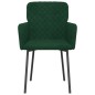 vidaXL Sillas de comedor 2 unidades terciopelo verde oscuro vidaXL Sillas de comedor 2 unidades terciopelo verde oscuro