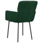 vidaXL Sillas de comedor 2 unidades terciopelo verde oscuro vidaXL Sillas de comedor 2 unidades terciopelo verde oscuro