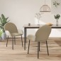 vidaXL Sillas de comedor 2 unidades cuero sintético color capuchino vidaXL Sillas de comedor 2 unidades cuero sintético color capuchino