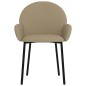 vidaXL Sillas de comedor 2 unidades cuero sintético color capuchino vidaXL Sillas de comedor 2 unidades cuero sintético color capuchino