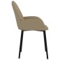 vidaXL Sillas de comedor 2 unidades cuero sintético color capuchino vidaXL Sillas de comedor 2 unidades cuero sintético color capuchino