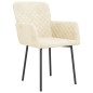 vidaXL Sillas de comedor 2 unidades terciopelo crema vidaXL Sillas de comedor 2 unidades terciopelo crema