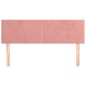 vidaXL Cabeceros 2 unidades terciopelo rosa 72x5x78/88 cm vidaXL Cabeceros 2 unidades terciopelo rosa 72x5x78/88 cm