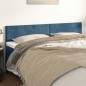 vidaXL Cabeceros 2 unidades de terciopelo azul oscuro 80x5x78/88 cm vidaXL Cabeceros 2 unidades de terciopelo azul oscuro 80x5x78/88 cm