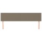 vidaXL Cabeceros 2 unidades de tela gris taupe 100x5x78/88 cm vidaXL Cabeceros 2 unidades de tela gris taupe 100x5x78/88 cm