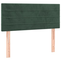 vidaXL Cabecero de terciopelo verde oscuro 80x5x78/88 cm