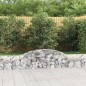 vidaXL Cestas de gaviones 12 uds forma de arco hierro 300x30x40/60 cm vidaXL Cestas de gaviones 12 uds forma de arco hierro 300x30x40/60 cm