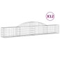 vidaXL Cestas de gaviones 12 uds forma de arco hierro 300x30x40/60 cm vidaXL Cestas de gaviones 12 uds forma de arco hierro 300x30x40/60 cm