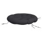 vidaXL Cojín redondo tela Oxford negro Ø 100x11 cm vidaXL Cojín redondo tela Oxford negro Ø 100x11 cm