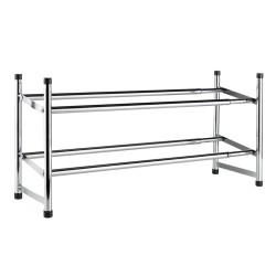 HI Zapatero de 2 alturas cromado 62-117x23x36 cm