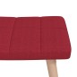 vidaXL Silla mecedora con reposapiés tela rojo tinto vidaXL Silla mecedora con reposapiés tela rojo tinto