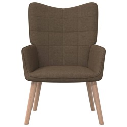 vidaXL Sillón de relax de tela marrón