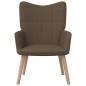 vidaXL Sillón de relax de tela marrón vidaXL Sillón de relax de tela marrón