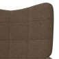 vidaXL Sillón de relax de tela marrón vidaXL Sillón de relax de tela marrón