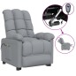 vidaXL Sillón de masaje eléctrico tela gris claro vidaXL Sillón de masaje eléctrico tela gris claro