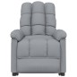 vidaXL Sillón de masaje eléctrico tela gris claro vidaXL Sillón de masaje eléctrico tela gris claro