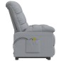 vidaXL Sillón de masaje eléctrico tela gris claro vidaXL Sillón de masaje eléctrico tela gris claro