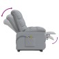 vidaXL Sillón de masaje eléctrico tela gris claro vidaXL Sillón de masaje eléctrico tela gris claro
