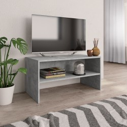 vidaXL Mueble de TV madera contrachapada gris hormigón 80x40x40 cm