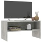 vidaXL Mueble de TV madera contrachapada gris hormigón 80x40x40 cm vidaXL Mueble de TV madera contrachapada gris hormigón 80x40x40 cm