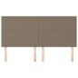 vidaXL Cabeceros 4 unidades de tela gris taupe 100x5x78/88 cm vidaXL Cabeceros 4 unidades de tela gris taupe 100x5x78/88 cm