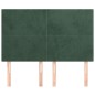 vidaXL Cabeceros 4 unidades terciopelo verde oscuro 72x5x78/88 cm vidaXL Cabeceros 4 unidades terciopelo verde oscuro 72x5x78/88 cm