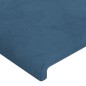 vidaXL Cabeceros 2 unidades de terciopelo azul oscuro 80x5x78/88 cm vidaXL Cabeceros 2 unidades de terciopelo azul oscuro 80x5x78/88 cm