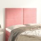 vidaXL Cabeceros 4 unidades terciopelo rosa 72x5x78/88 cm vidaXL Cabeceros 4 unidades terciopelo rosa 72x5x78/88 cm