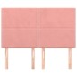 vidaXL Cabeceros 4 unidades terciopelo rosa 72x5x78/88 cm vidaXL Cabeceros 4 unidades terciopelo rosa 72x5x78/88 cm