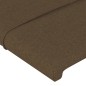vidaXL Cabeceros 2 unidades de tela marrón oscuro 80x5x78/88 cm vidaXL Cabeceros 2 unidades de tela marrón oscuro 80x5x78/88 cm