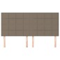 vidaXL Cabeceros 4 unidades tela gris taupe 80x5x78/88 cm vidaXL Cabeceros 4 unidades tela gris taupe 80x5x78/88 cm
