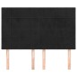 vidaXL Cabeceros 4 unidades terciopelo negro 72x5x78/88 cm vidaXL Cabeceros 4 unidades terciopelo negro 72x5x78/88 cm