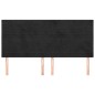 vidaXL Cabeceros 4 unidades de terciopelo negro 90x5x78/88 cm vidaXL Cabeceros 4 unidades de terciopelo negro 90x5x78/88 cm