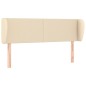 vidaXL Cabecero de tela color crema 147x23x78/88 cm vidaXL Cabecero de tela color crema 147x23x78/88 cm