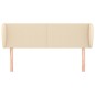 vidaXL Cabecero de tela color crema 147x23x78/88 cm vidaXL Cabecero de tela color crema 147x23x78/88 cm