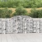 vidaXL Cestas de gaviones 13 uds forma arco hierro 300x30x100/120 cm vidaXL Cestas de gaviones 13 uds forma arco hierro 300x30x100/120 cm
