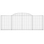 vidaXL Cestas de gaviones 13 uds forma arco hierro 300x30x100/120 cm vidaXL Cestas de gaviones 13 uds forma arco hierro 300x30x100/120 cm