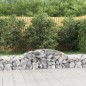 vidaXL Cestas de gaviones 3 uds forma de arco hierro 300x50x40/60 cm vidaXL Cestas de gaviones 3 uds forma de arco hierro 300x50x40/60 cm