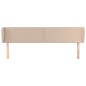 vidaXL Cabecero de cuero sintético color capuchino 183x23x78/88 cm