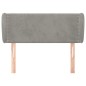 vidaXL Cabecero de terciopelo gris claro 93x23x78/88 cm vidaXL Cabecero de terciopelo gris claro 93x23x78/88 cm
