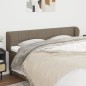 vidaXL Cabecero de tela gris taupe 203x23x78/88 cm vidaXL Cabecero de tela gris taupe 203x23x78/88 cm