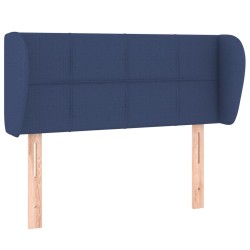 vidaXL Cabecero de tela azul 93x23x78/88 cm