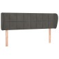 vidaXL Cabecero de terciopelo gris oscuro 147x23x78/88 cm vidaXL Cabecero de terciopelo gris oscuro 147x23x78/88 cm